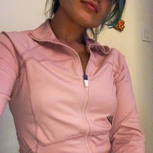 Pink fitness zip up sweater